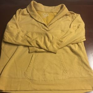 Life sweatshirt mustard color. With pocket